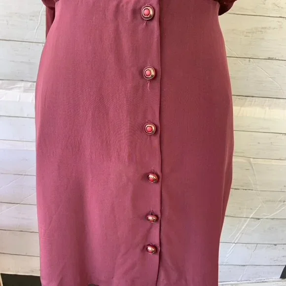 NWT Black Halo Burgundy Dress - Picture 4 of 7